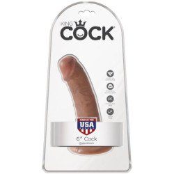 KING COCK - PENE REALISTA DE 15 CM CARAMELO