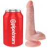 KING COCK - PENE REALISTA CON TESTÍCULOS 13,5 CM LIGERO