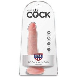 KING COCK - PENE REALISTA CON TESTÍCULOS 13,5 CM LIGERO