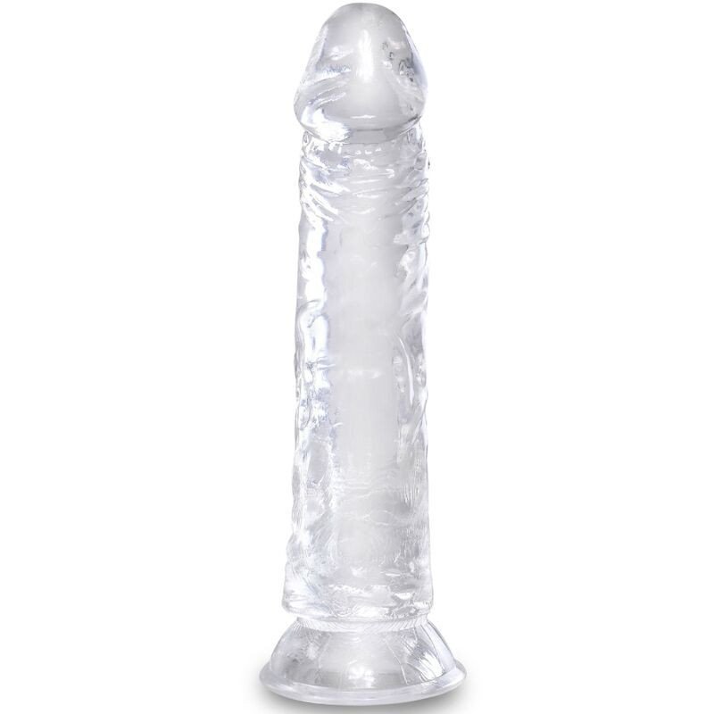 KING COCK - PENE REALISTA TRANSPARENTE DE 19,7 CM