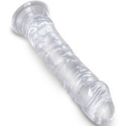 KING COCK - PENE REALISTA TRANSPARENTE DE 19,7 CM