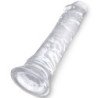 KING COCK - PENE REALISTA TRANSPARENTE DE 19,7 CM