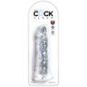KING COCK - PENE REALISTA TRANSPARENTE DE 19,7 CM