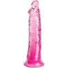 KING COCK - PENE REALISTA TRANSPARENTE DE 19,7 CM ROSA