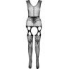 PASIÓN - COLECCIÓN ECOLÓGICA BODY STOCKING ECO BS014 NEGRO