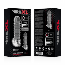 VIRILXL - EXTENSIÓN DE PENE Y FUNDA V15 TRANSPARENTE