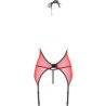 PASIÓN - CORSET PEONÍA LÍNEA ERÓTICA ROJO L/XL