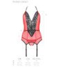 PASIÓN - CORSET PEONÍA LÍNEA ERÓTICA ROJO L/XL