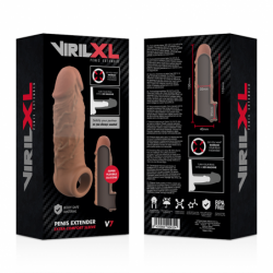 VIRILXL - SILICONA LÍQUIDA V7 MARRÓN PARA EXTENSIÓN DE PENE