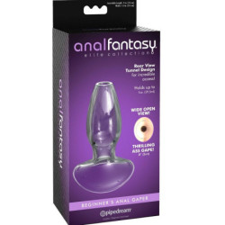 COLECCIÓN ANAL FANTASY ELITE - DILATADOR ANAL GAPER PARA PRINCIPIANTES, TAMAÑO S DE CRISTAL
