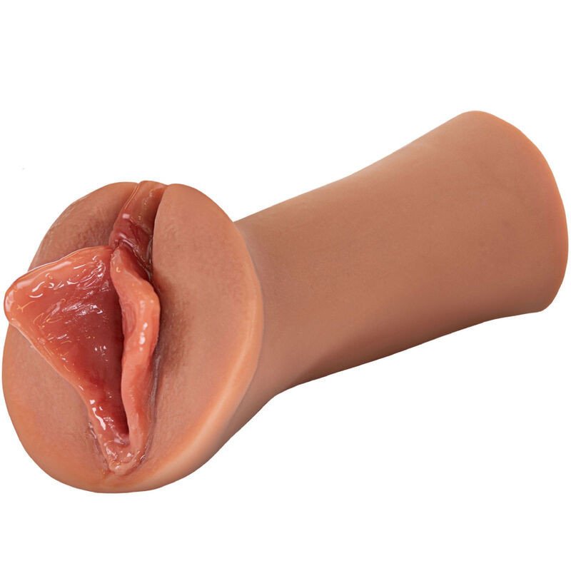 FANTASÍA FETICHE EXTREMA - LABIOS EXQUISITOS ACARICIADOR DE SILICONA CARAMELO