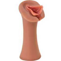FANTASÍA FETICHE EXTREMA - LABIOS EXQUISITOS ACARICIADOR DE SILICONA CARAMELO