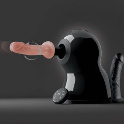 SERIE DE FANTASÍAS FETICHE - MÁQUINA SEXUAL CON ROTACIÓN Y EMPUJE PARA MAYORES EXPLOSIONES