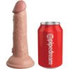 KING COCK - DILDO DE SILICONA REALISTA DE ÉLITE DE 15,2 CM