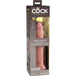 KING COCK - DILDO DE SILICONA REALISTA DE ÉLITE DE 23 CM