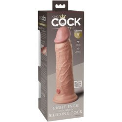 KING COCK - DILDO DE SILICONA REALISTA DE ÉLITE DE 20,3 CM