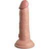 KING COCK - DILDO REALISTA DE ÉLITE VIBRANTE DE SILICONA DE 15,2 CM