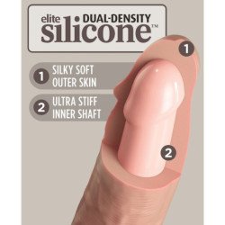 KING COCK - DILDO DE SILICONA REALISTA DE ÉLITE DE 28 CM