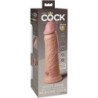 KING COCK - DILDO REALISTA DE ÉLITE VIBRANTE DE SILICONA DE 20,3 CM