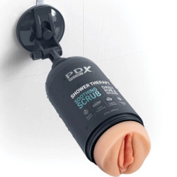 PDX PLUS - MASTURBADOR STROKER, DISEÑO DE BOTELLA DISCRETO, CHAMPÚ EXFOLIANTE SUAVE
