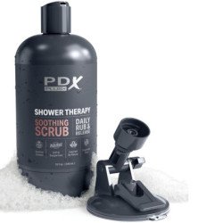 PDX PLUS - MASTURBADOR STROKER DISEÑO DE BOTELLA DISCRETO EXFOLIANTE SUAVE CHAMPÚ DE CARAMELO
