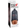 PDX PLUS - MASTURBADOR STROKER DISEÑO DE BOTELLA DISCRETO EXFOLIANTE SUAVE CHAMPÚ DE CARAMELO
