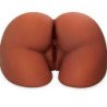 PDX PLUS - MASTURBADOR MARRÓN DE DOBLE ENTRADA XL PERFECT ASS
