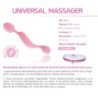 FEMINTIMATE - MASAJEADOR UNIVERSAL VIBRADOR SILICONA ROSA