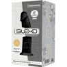 SILEXD - MODELO 2 PENE REALISTICO SILICONA PREMIUM SILEXPAN NEGRO 15 CM