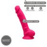 SILEXD - MODELO 1 PENE REALISTICO SILICONA PREMIUM SILEXPAN FUCSIA 17.5 CM