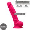 SILEXD - MODELO 1 PENE REALISTICO SILICONA PREMIUM SILEXPAN FUCSIA 23 CM