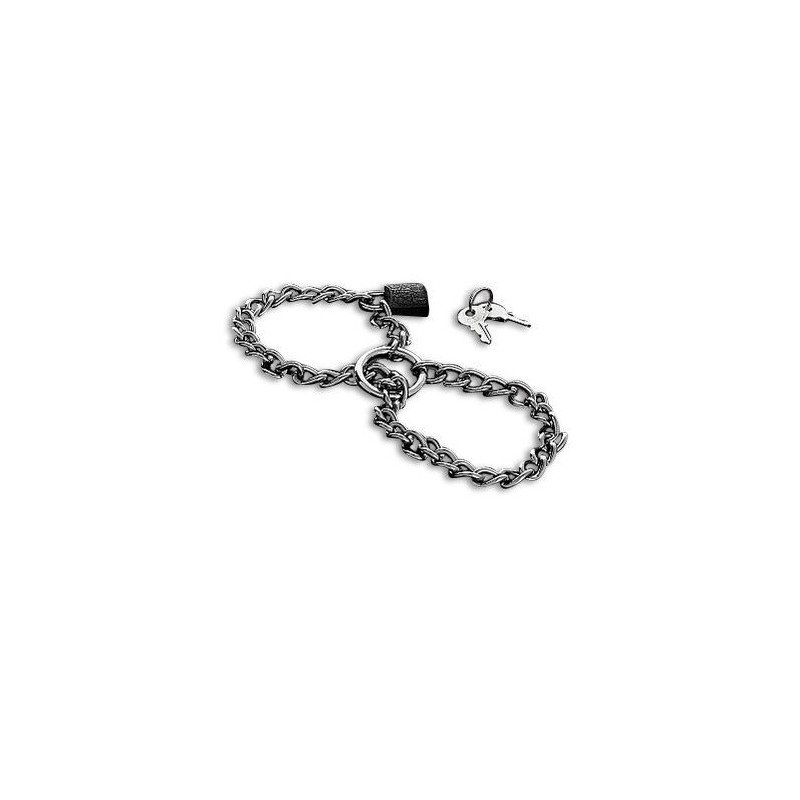 METAL HARD ESPOSAS CON CADENA DE ACERO INOX.