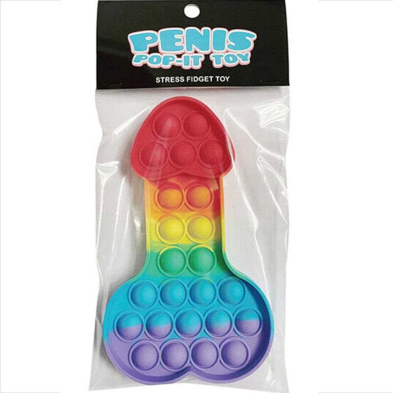 KHEPER GAMES - JUGUETE ANTI-ESTRÉS CON FORMA DE PENE POP-IT MULTICOLOR