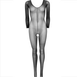 LEG AVENUE - BODY STOCKING DE MANGA LARGA NEGRO