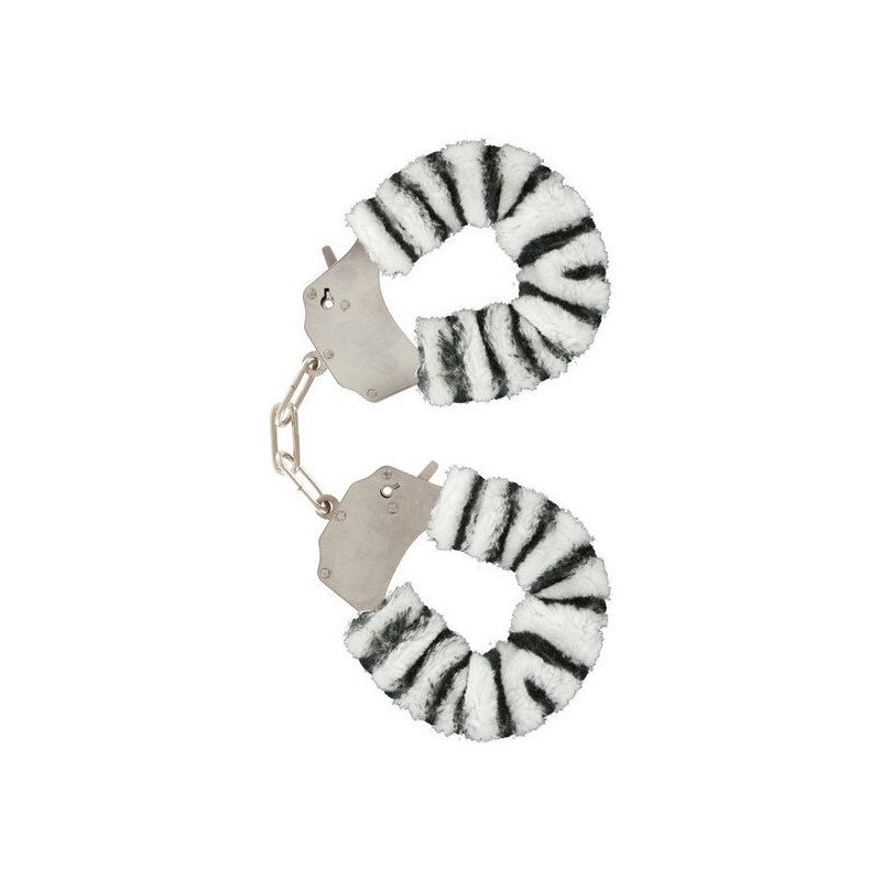 TOYJOY - ESPOSAS DE PELUCHE DIVERTIDAS PARA BONDAGE CEBRA
