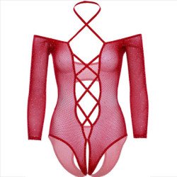 LEG AVENUE - BODY SIN ENTREPIERNA CON ROJO BRILLANTE