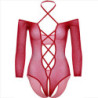 LEG AVENUE - BODY SIN ENTREPIERNA CON ROJO BRILLANTE