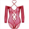 LEG AVENUE - BODY SIN ENTREPIERNA CON ROJO BRILLANTE