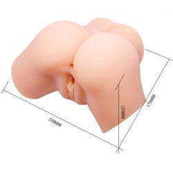 CRAZY BULL - VIBRADOR REALISTA DE VAGINA Y ANO SAMANTHA