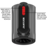 JAMYJOB - MASTURBADOR CON TECNOLOGÍA DE EMPUJE VORTEX Y ROTACIÓN DE 360 GRADOS, MODO TURBO