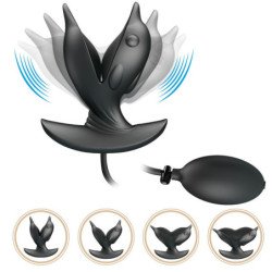 PRETTY LOVE - TAPÓN ANAL DELFIN INFLABLE Y RECARGABLE