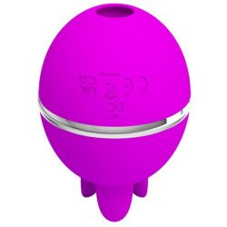 PRETTY LOVE - VIBRADOR DE SILICONA REDONDO MORADO GEMINI BALL