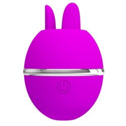 PRETTY LOVE - VIBRADOR DE SILICONA REDONDO MORADO GEMINI BALL