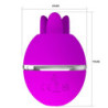 PRETTY LOVE - VIBRADOR DE SILICONA REDONDO MORADO GEMINI BALL