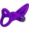 PRETTY LOVE - ANILLO VIBRADOR DE SILICONA VIOLETA CON 10 VIBRACIONES