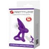 PRETTY LOVE - ANILLO VIBRADOR DE SILICONA VIOLETA CON 10 VIBRACIONES