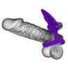 PRETTY LOVE - ANILLO VIBRADOR DE SILICONA VIOLETA CON 10 VIBRACIONES