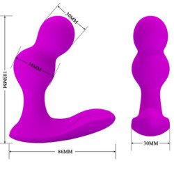 PRETTY LOVE - MASAJEADOR ANAL VIBRADOR TERRANCE CON CONTROL REMOTO