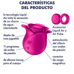 SATISFACTOR - VIBRADOR MODERN BLOSSOM AIR PULSE PRO 2