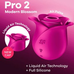 SATISFACTOR - VIBRADOR MODERN BLOSSOM AIR PULSE PRO 2